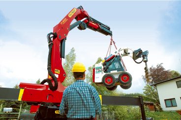 Palfinger Knuckle Boom Crane in Action