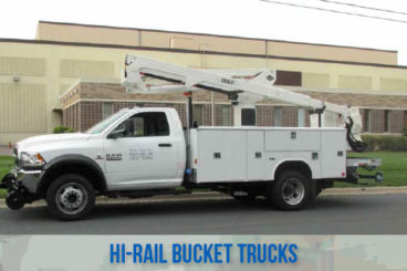 high rail railroad bucket trucks