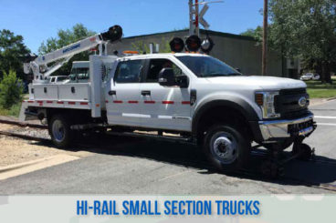 high rail railroad small section trucks
