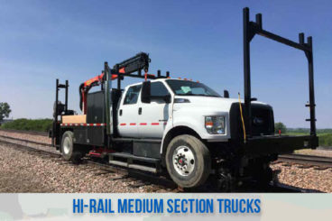 high rail railroad medium section trucks