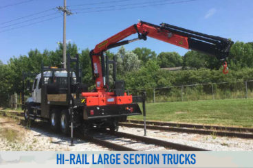 high rail railroad large section trucks