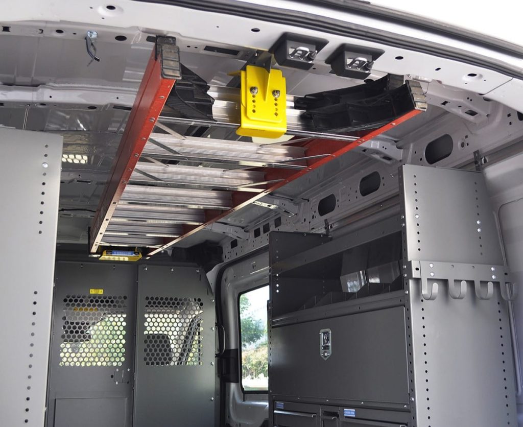 Steel van online racking