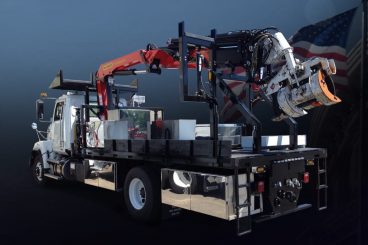 Government Vocational Truck Pole Crane