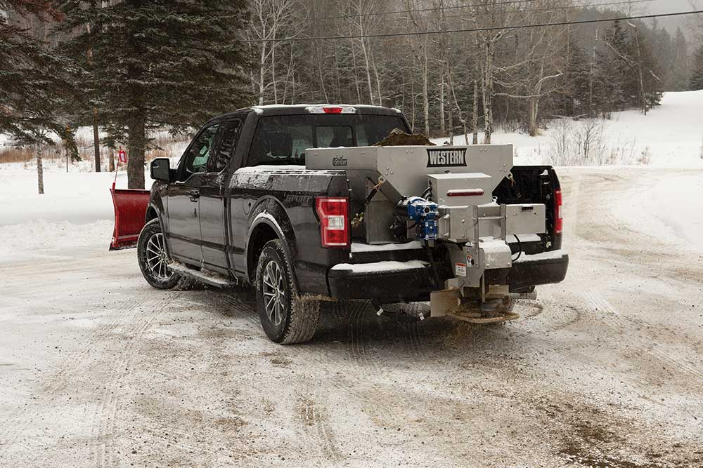 Western utv salt spreader