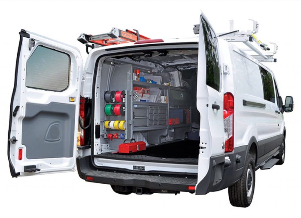 2019 ford transit shelving