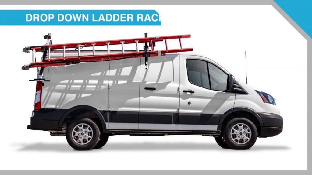 Adrian Steel drop down ladder rack