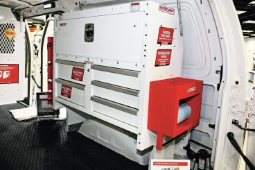 Weather Guard van shelving and storage
