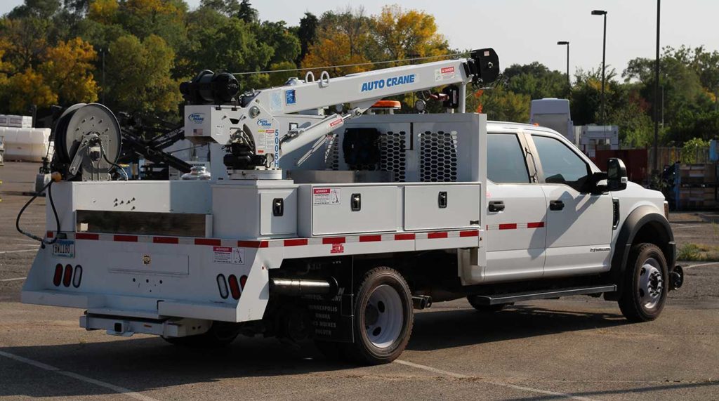 Purpose-built Ford F-550 small section rail maintenance truck