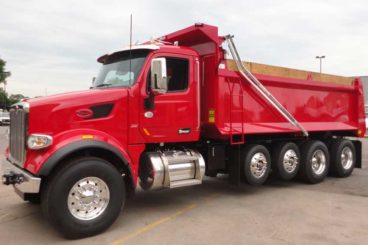 Bibeau BFL 19' Hardox steel dump truck body on quad axle chassis