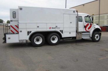 Reading tandem axle aluminum enclosed utility body purpose-built for utility gas services