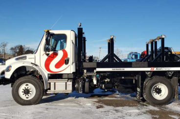 Purpose-built cable reel handling hauler body