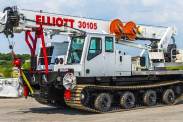 Elliott 30105 digger mounted on Prinoth tracked carrier