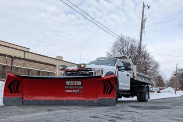 Contractor-grade Western Wide-Out XL adjustable wing snow plow