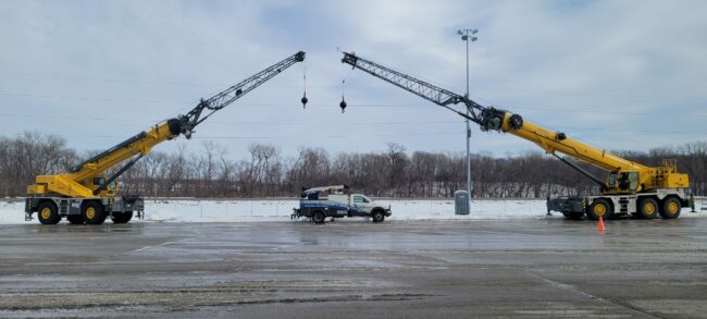 Aspen Equipment Supplies Tri-County Construction With Two Grove Rough-Terrain Cranes