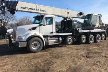 45 ton National Crane NBT45-2 boom truck, 2023 Peterbilt 567 with 455 HP Paccar MX-13 engine, 205 ft max tip height, 142 ft boom length