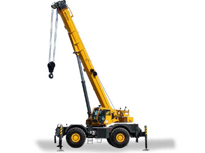 80 ton rough terrain crane rangeshift transmission