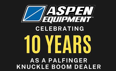 Aspen Equipment Celebrates 10 Years as a PALFINGER Dealer