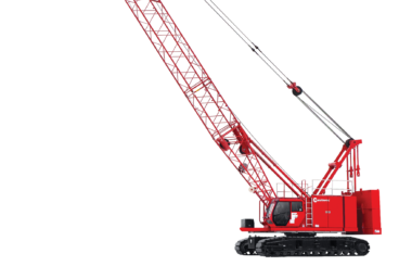 Manitowoc MLC100-1 lattice boom crawler crane with 110 ton load capacity