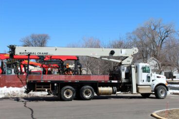 National Crane 900A boom truck on 2018 Peterbilt 348 chassis with 26 ton load rating for sale at Aspen Equipment