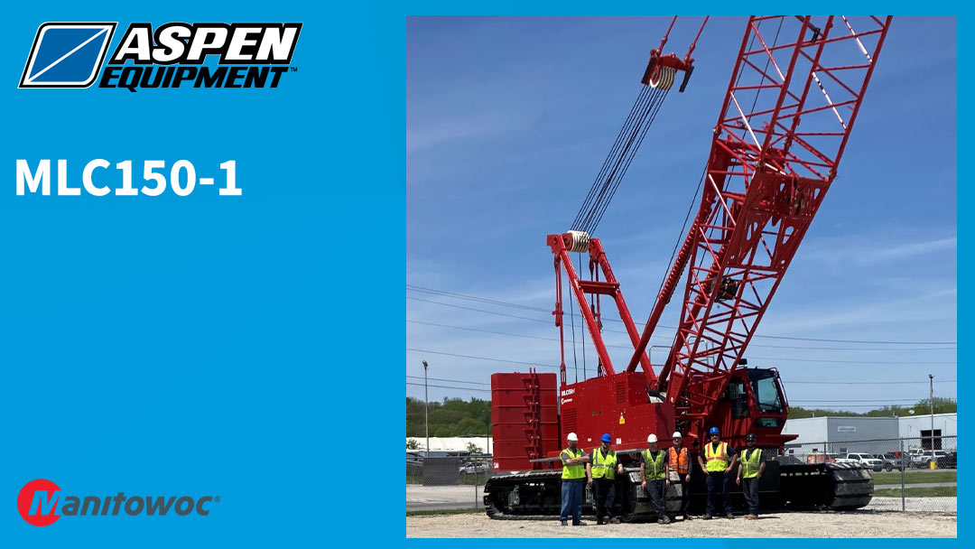 Aspen Equipment in Davenport, Iowa, recently completed the build of a Manitowoc MLC150-1 lattice-boom crawler crane.