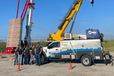 Potain HUP 40-30 self-erecting crane build completed by the Aspen Equipment team from the Kansas City branch