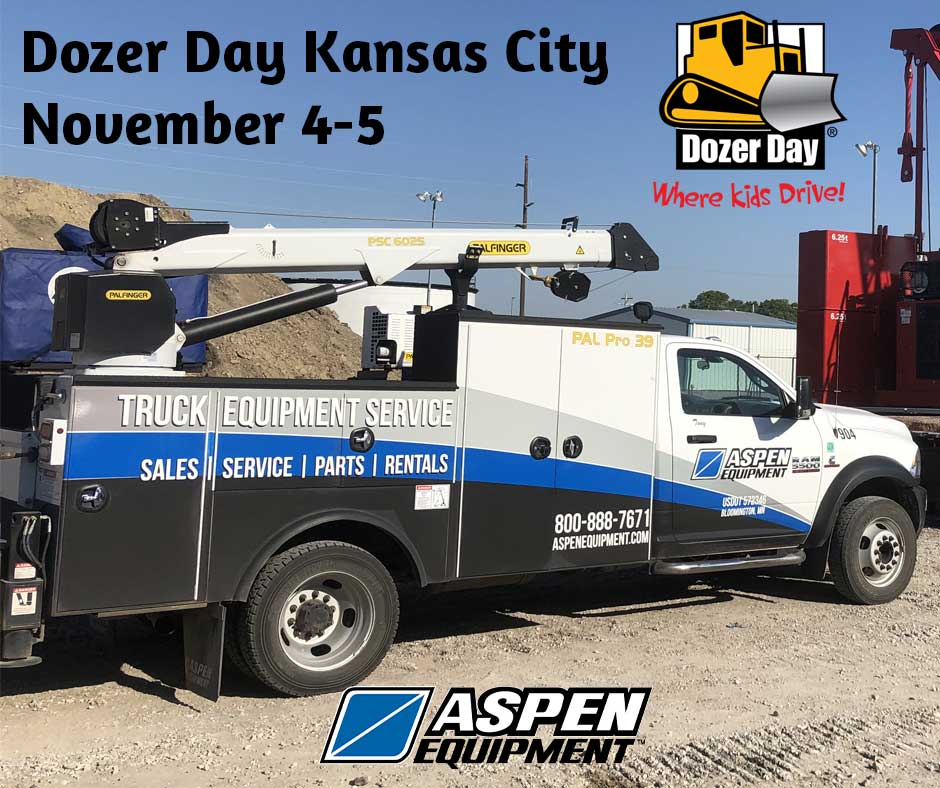 Aspen Equipment showcases equipment at Dozer Day Kansas City