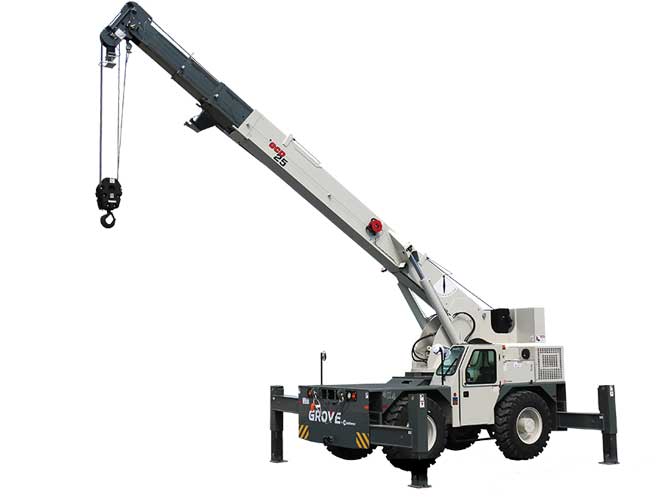 Grove GCD25 carrydeck crane with 25 ton capacity
