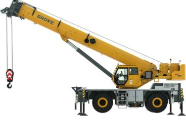80 ton capacity Grove GRT780 rough terrain crane