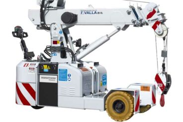 Valla 25EL mini crane telehandler with 4950 lbs max lift capacity