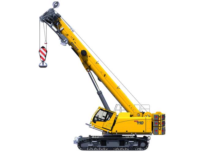 110 ton capacity Grove GHC110 telescopic crawler crane