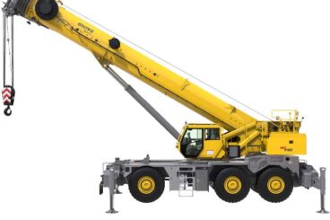 165 ton capacity Grove rough terrain crane with 205 ft of reach