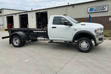 RAM 5500 work truck with Switch-N-Go brand electric hoist