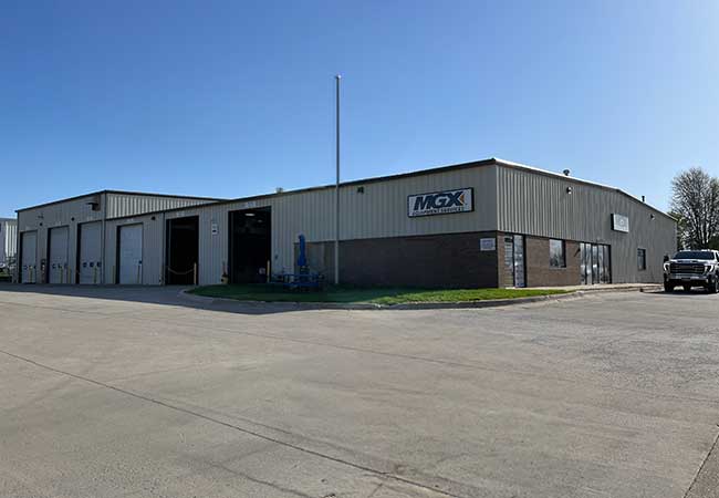 MGX Equipment Services industrial building with six shop bays